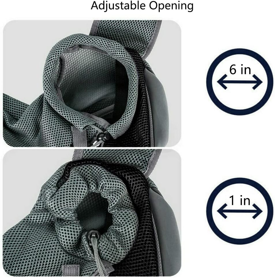 Kucehiup Pet Sling Carrier for Small Dogs Cats Breathable Mesh