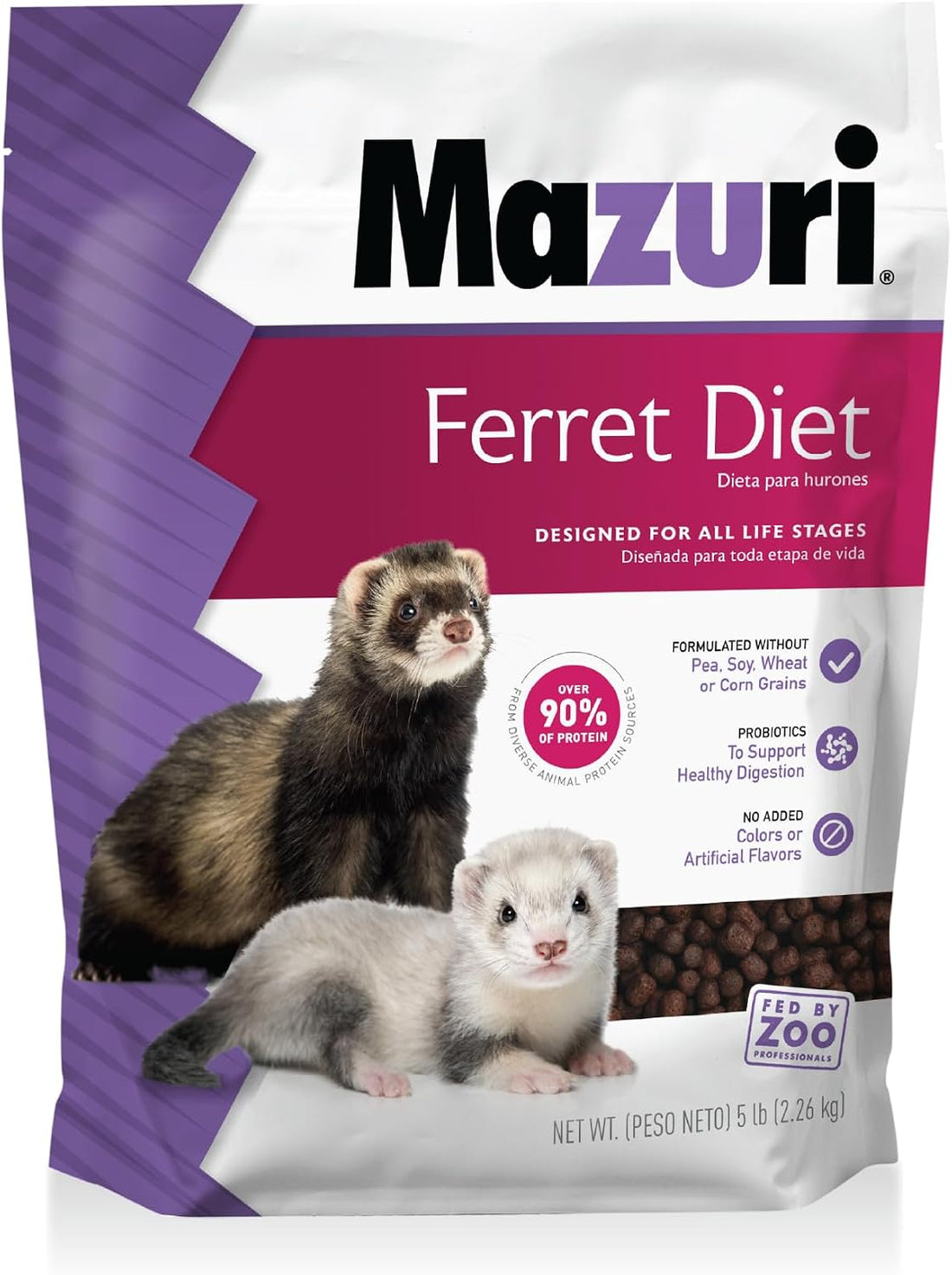 Mazuri | Ferret Food | 5 Pound (5 LB) Bag