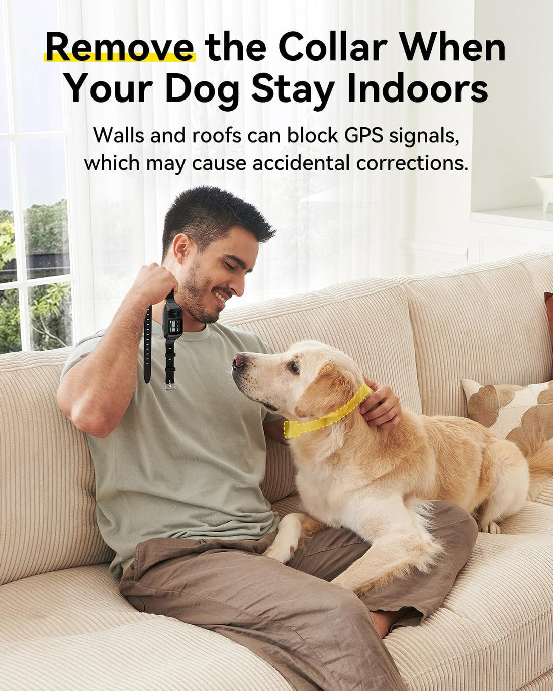GPS Wireless Dog Fence with Customizable/Circular Boundary for Dog 10