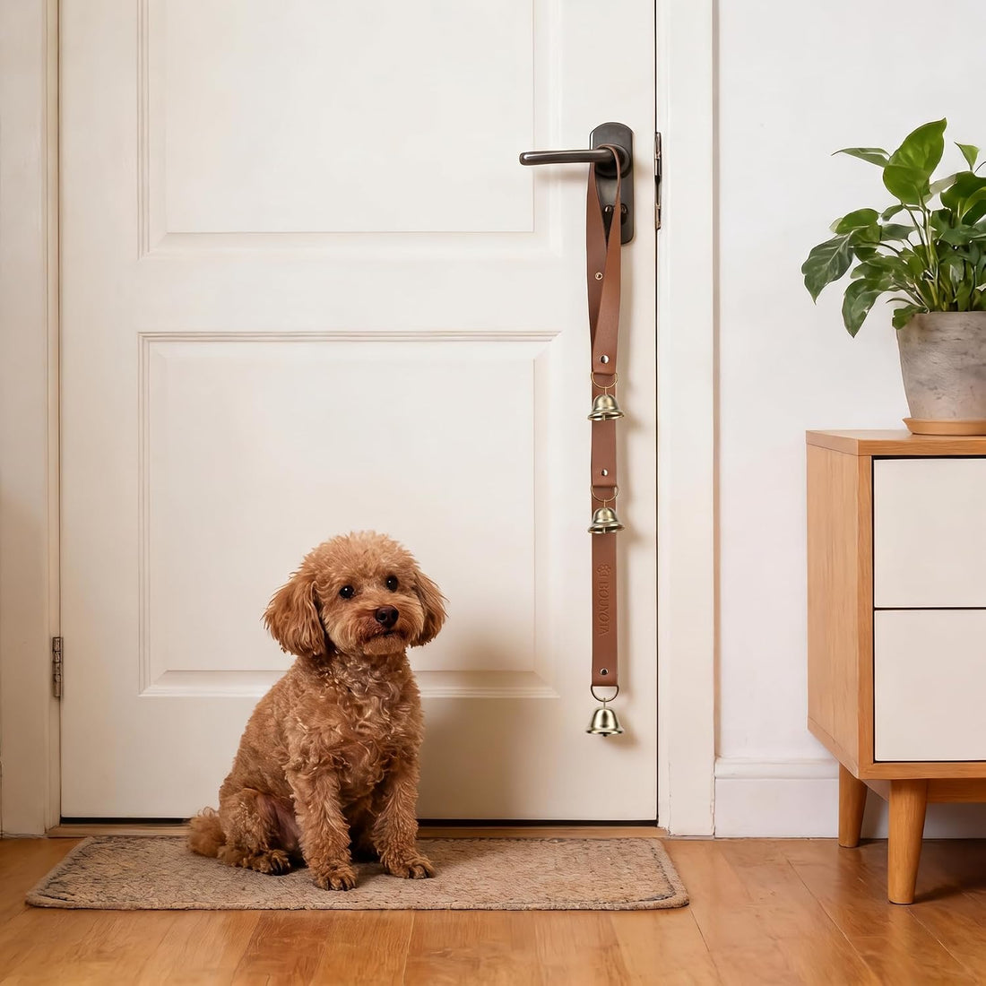 Leather Dog Door Bells, Dog Door Bells for Potty Training