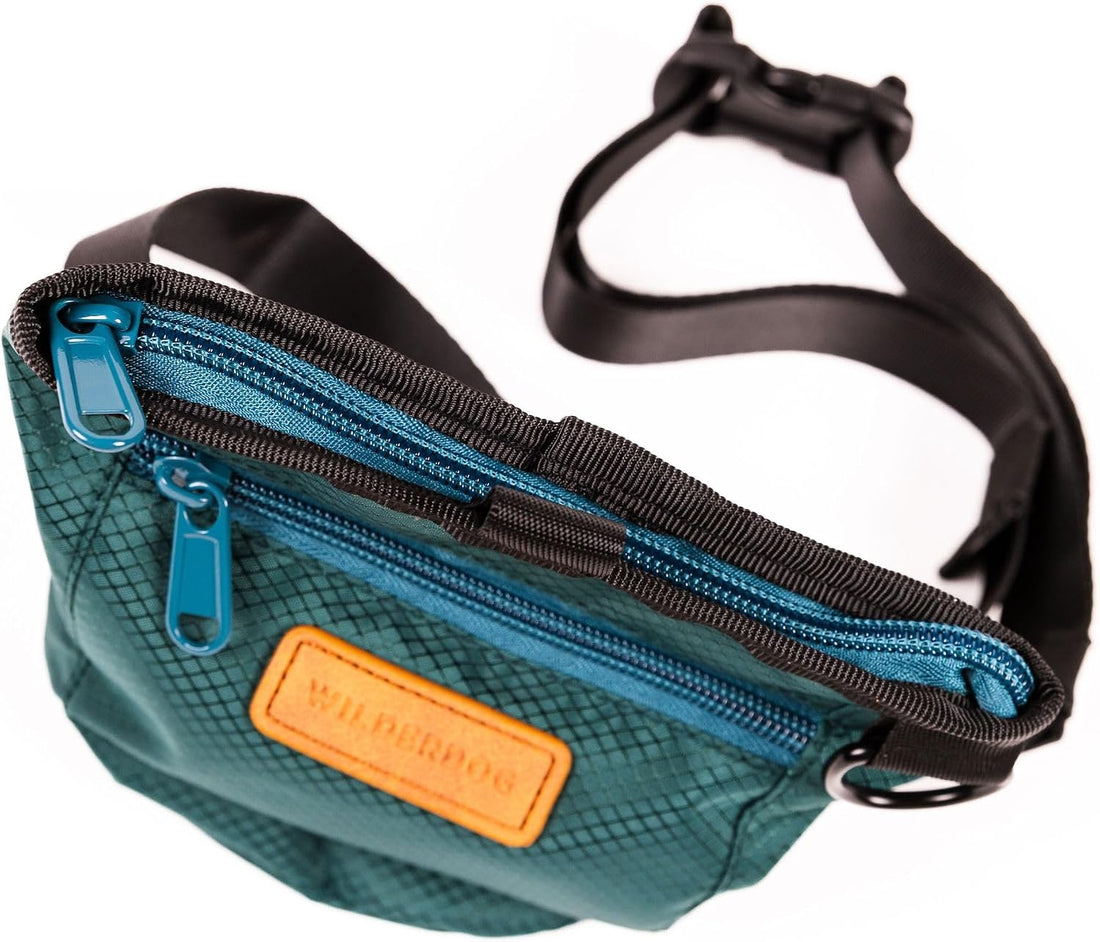 Wilderdog Dog Training Treat Pouch with Magnetic and Zipper Closure