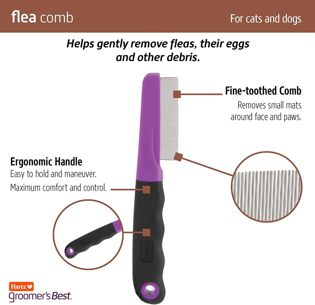 Hartz Groomer's Best Flea Comb for Dogs and Cats