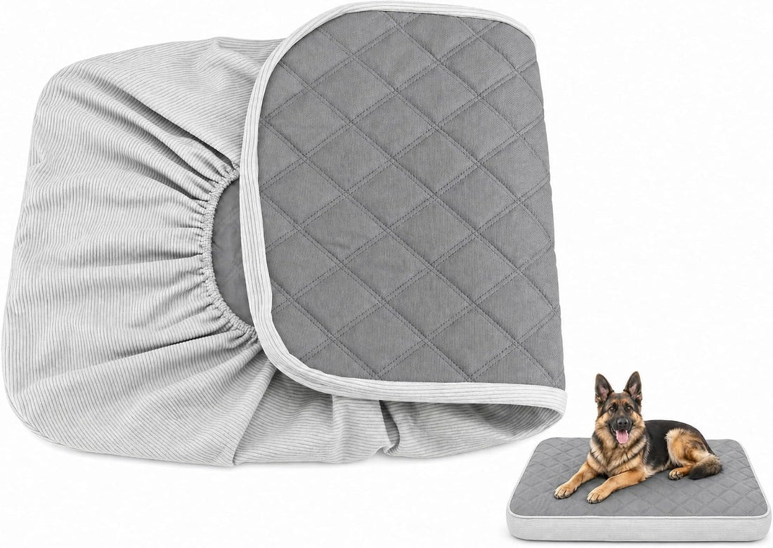 Waterproof Dog Bed Cover,Easy Replacement Cover,Dark Grey 54x44