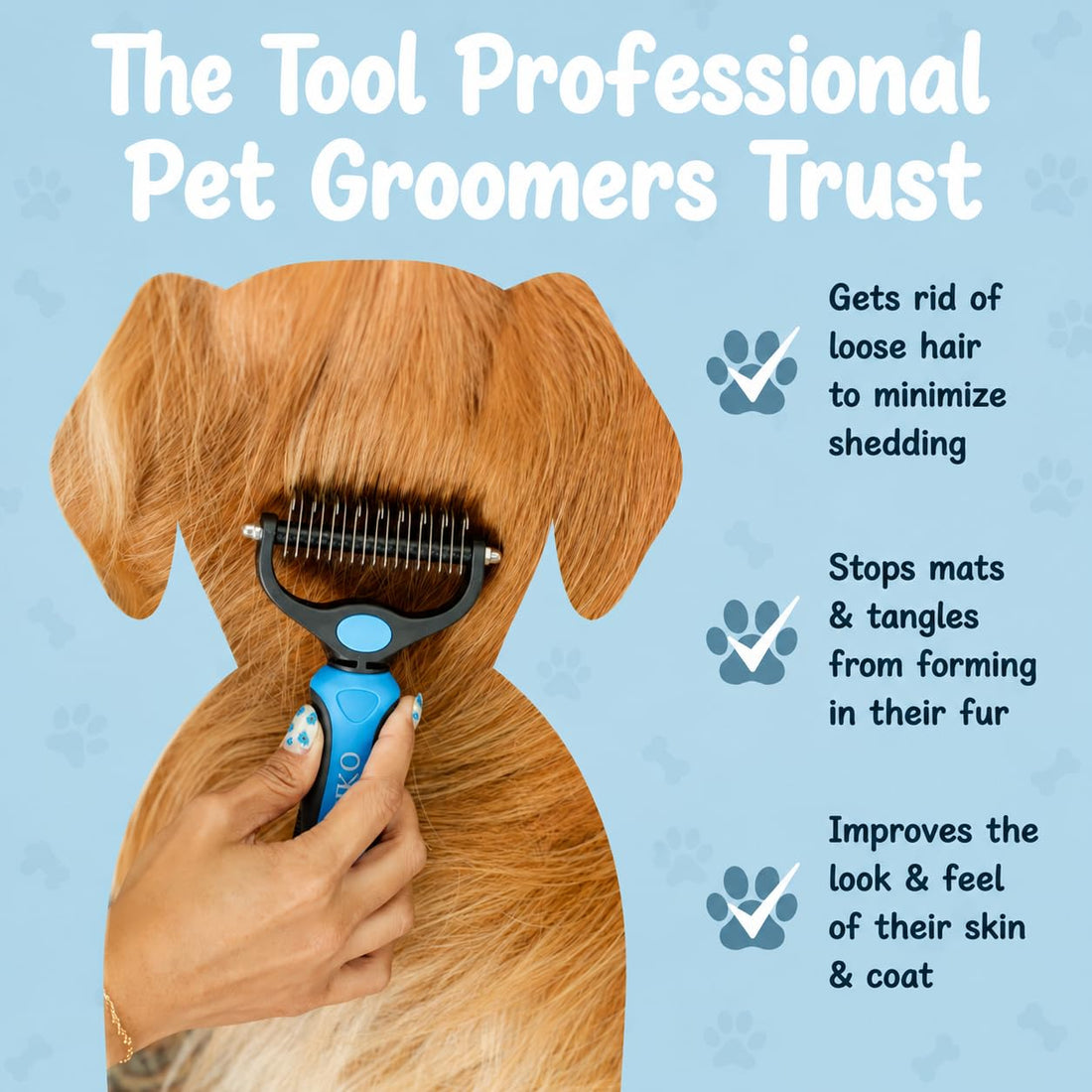Sinko Shedding Brush For Dog and Cat