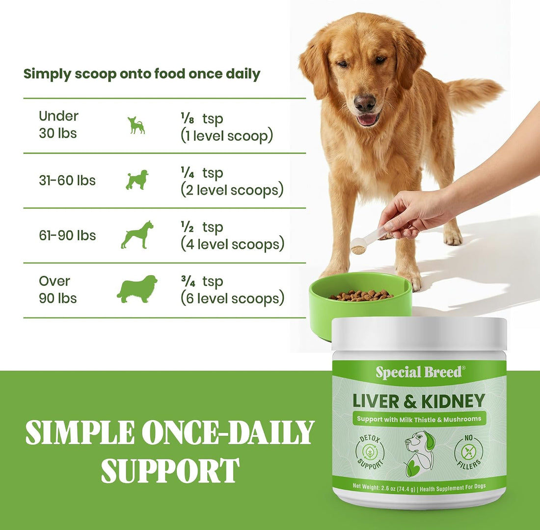 Special Breed Liver & Kidney Support for Dogs - Milk Thistle Support