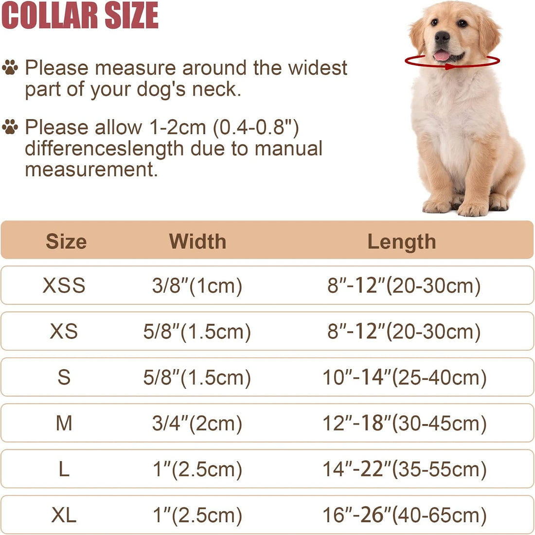Reflective Dog Collar with Buckle Adjustable Safety Nylon Collars