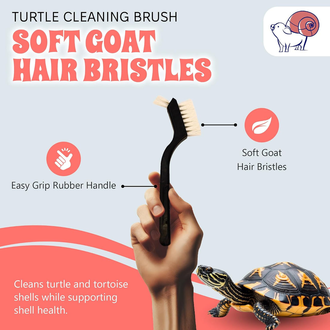 Turtle Cleaning Brush Remove Aquatic Mud, Dirt