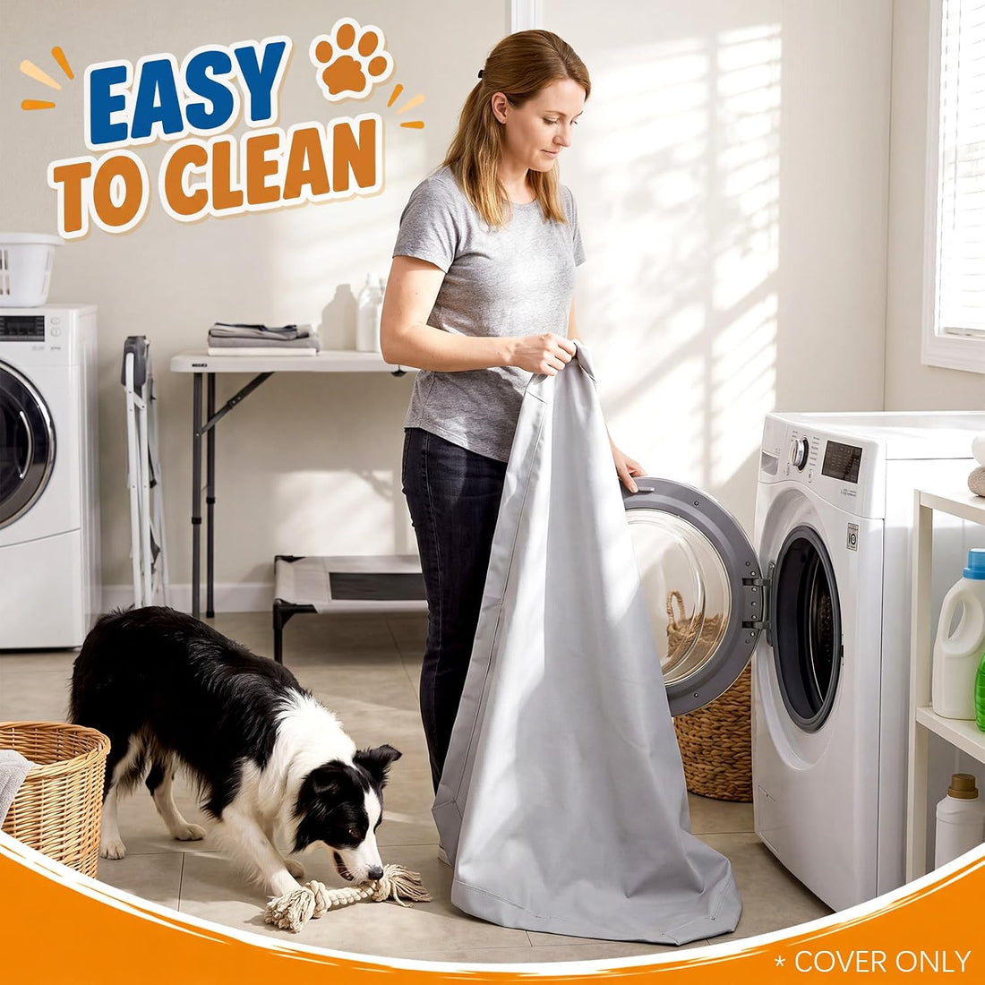 1 Pc Elevated Dog Bed Replacement Cover Dog Cot Cover Only