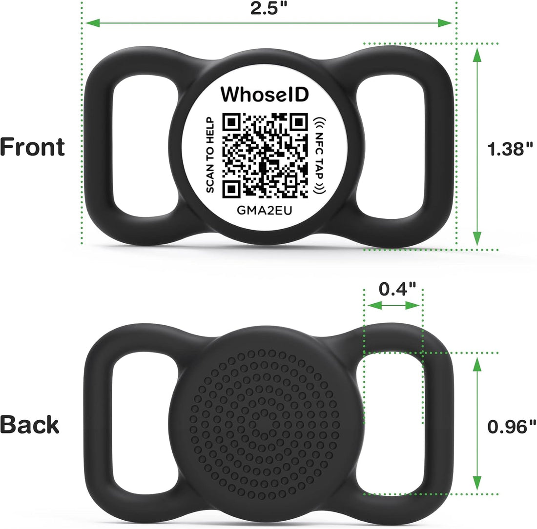 WhoseID QR Code Dog Tag with NFC, Personalized Pet ID Tag