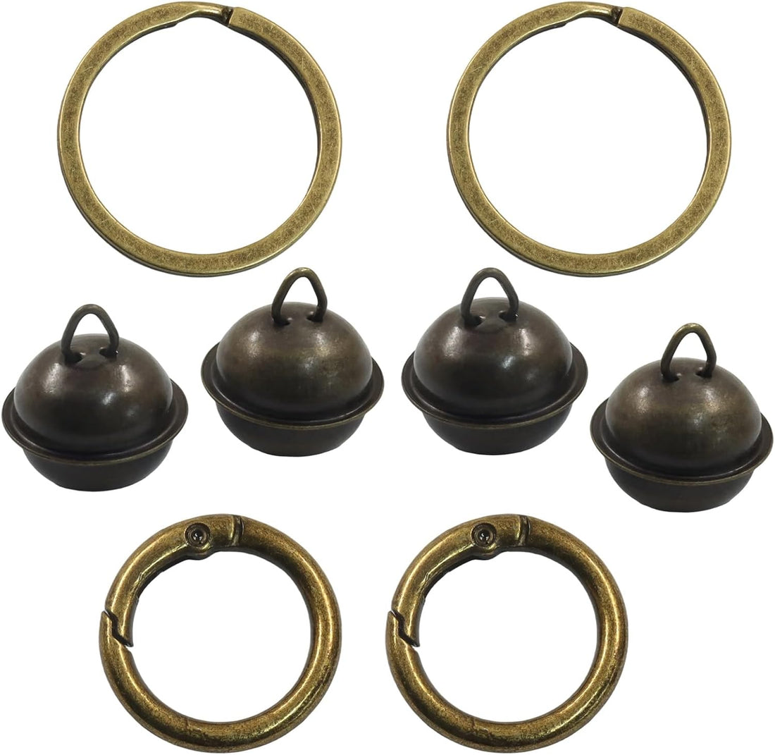 Jiozermi Dog Bells for Pet Tracking, 2 Pcs, Copper