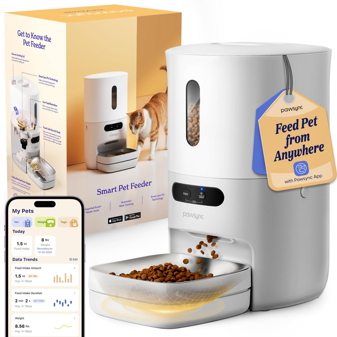 Pawsync Automatic Cat Feeder