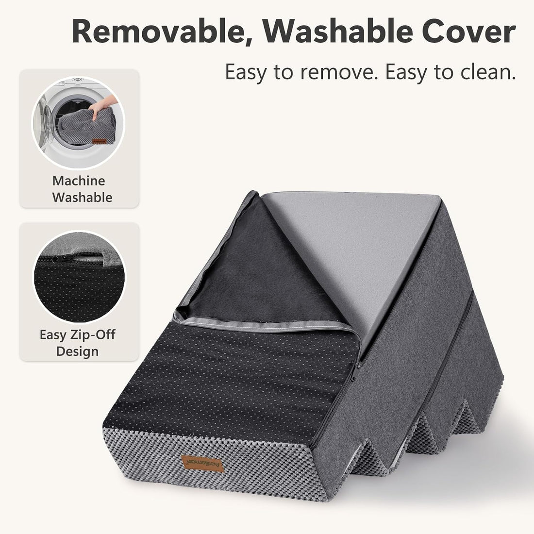 Aodisman Dog Steps for Bed or Couch,4-Step Pet Stairs for Small Dogs