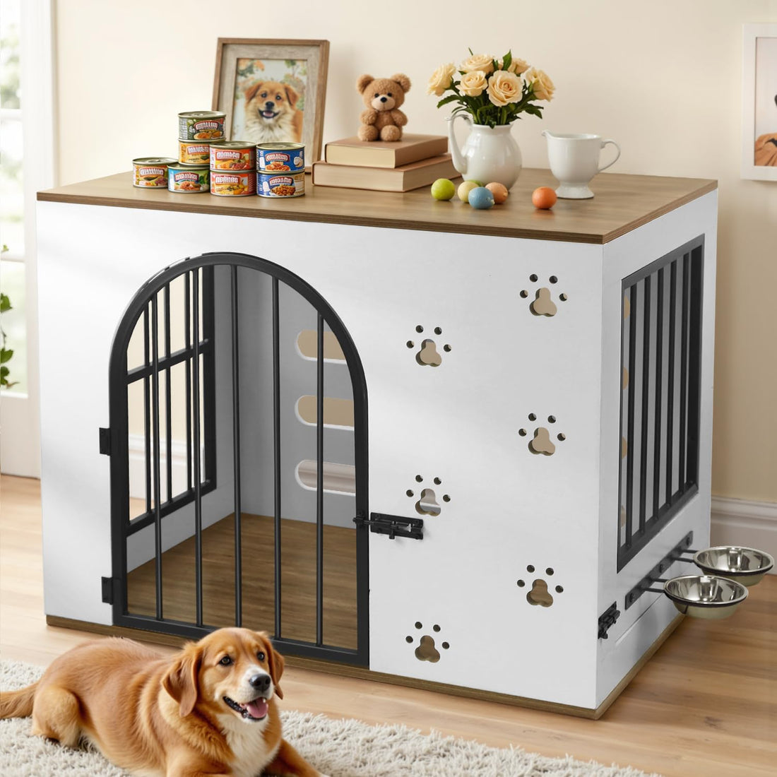 32 Inch Dog Crate Furniture for Small Medium Dogs