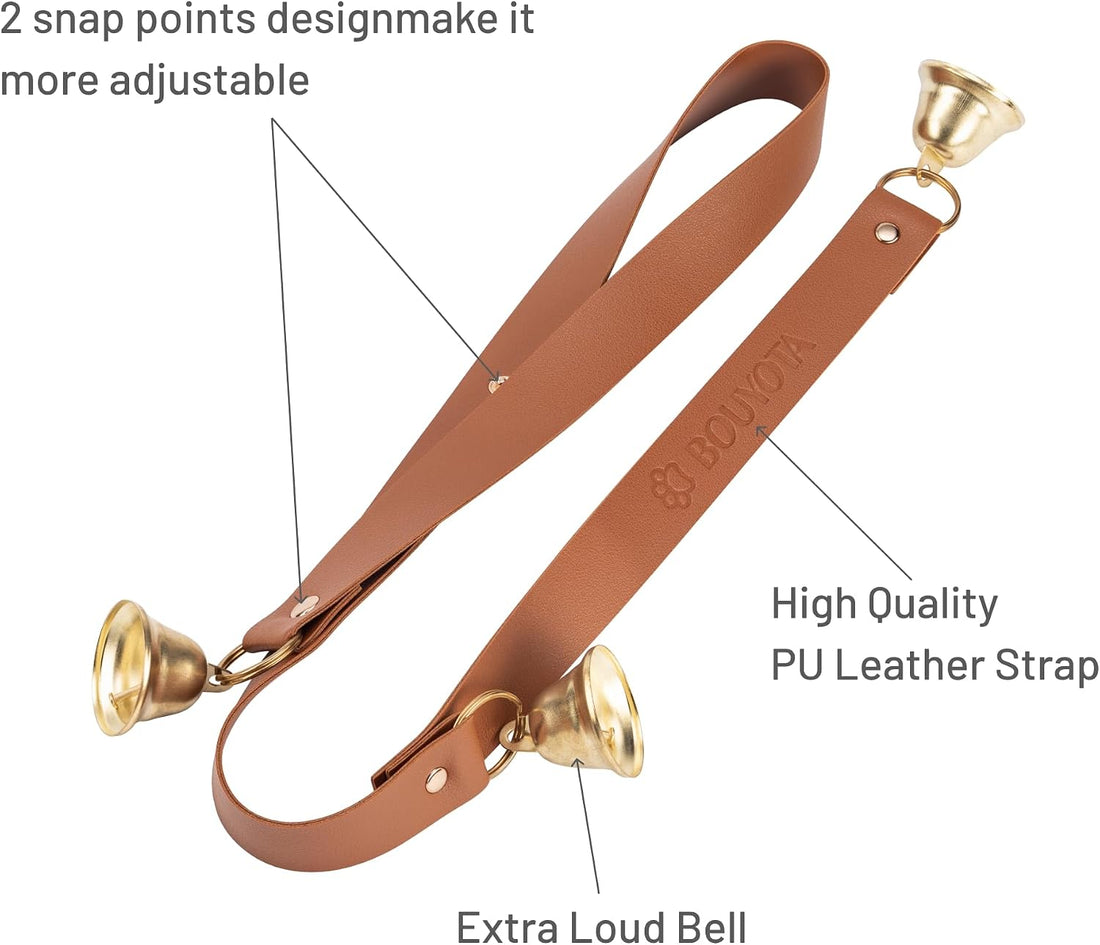 Leather Dog Door Bells, Dog Door Bells for Potty Training