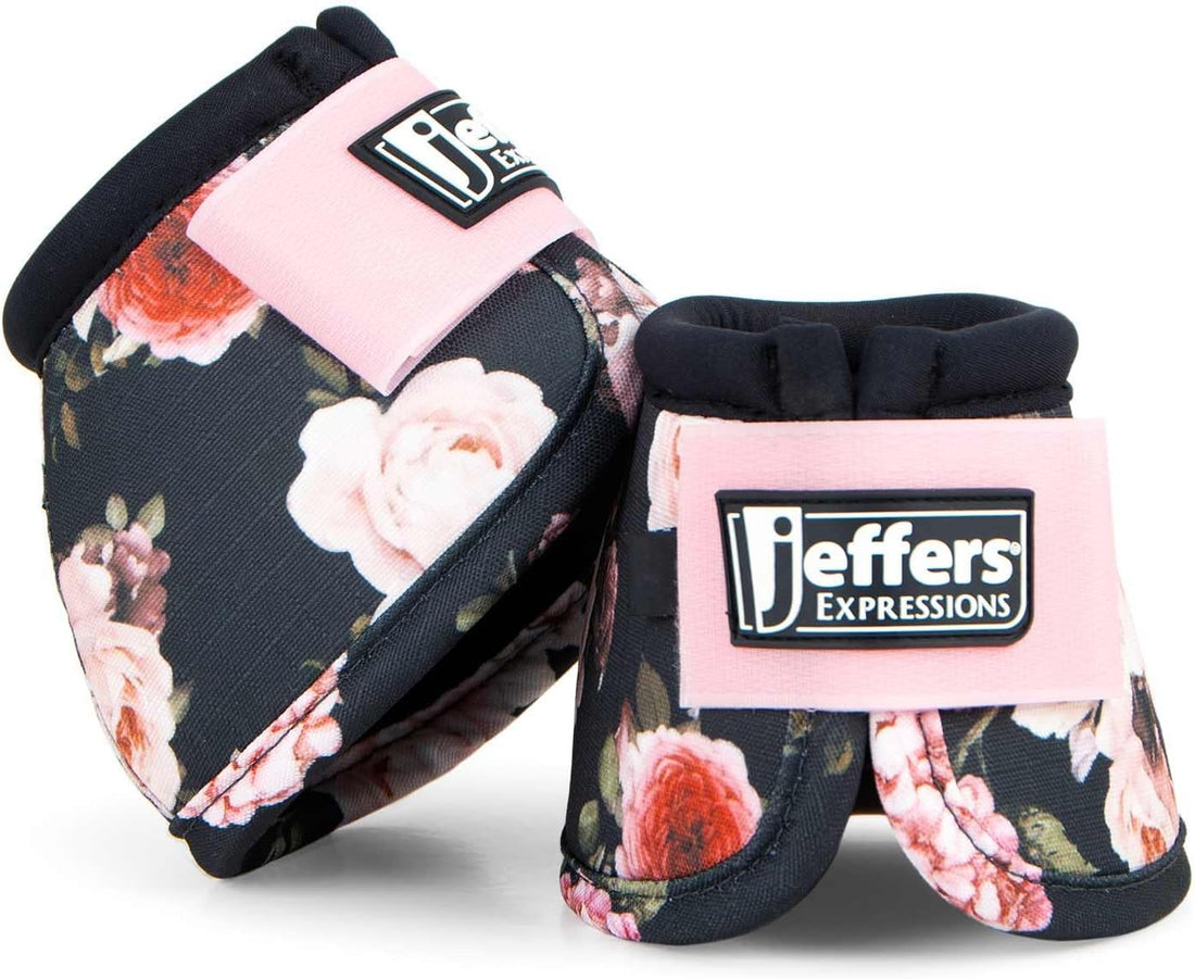 Jeffers Equine No Turn Bell Boots for Horses, Pair, Medium