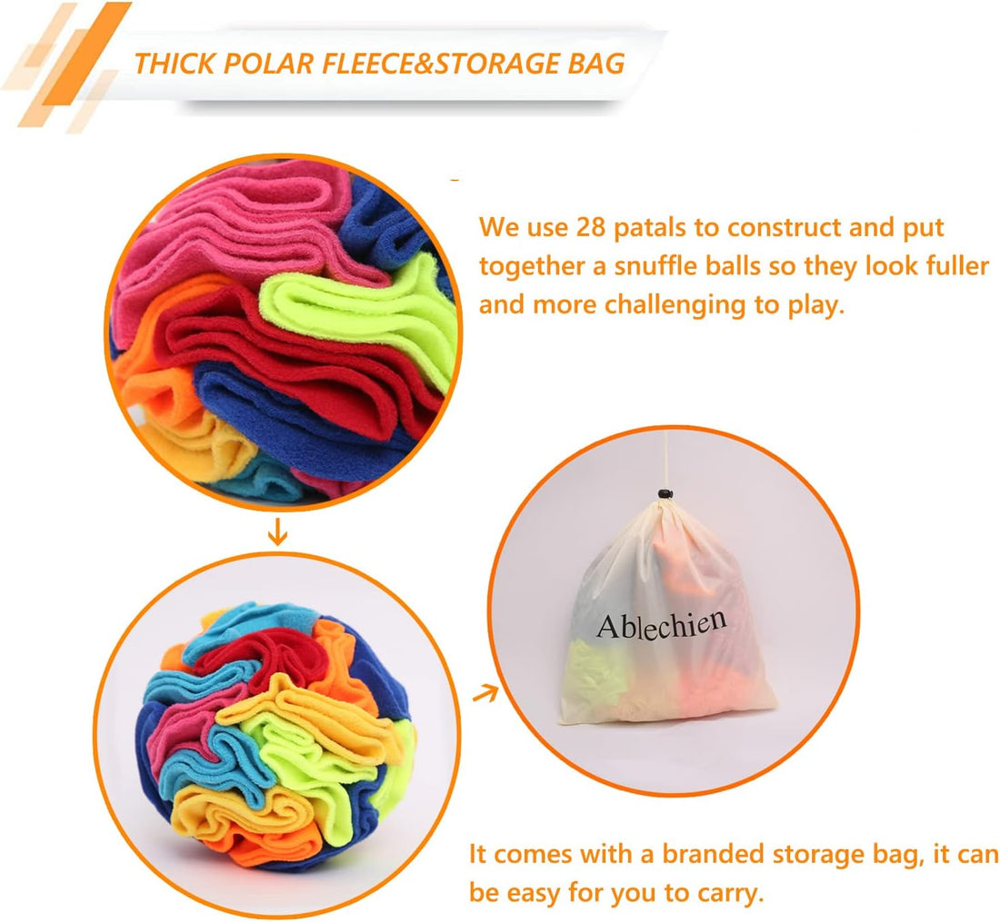 Ablechien Snuffle Ball - Snuffle Ball for Small Dogs