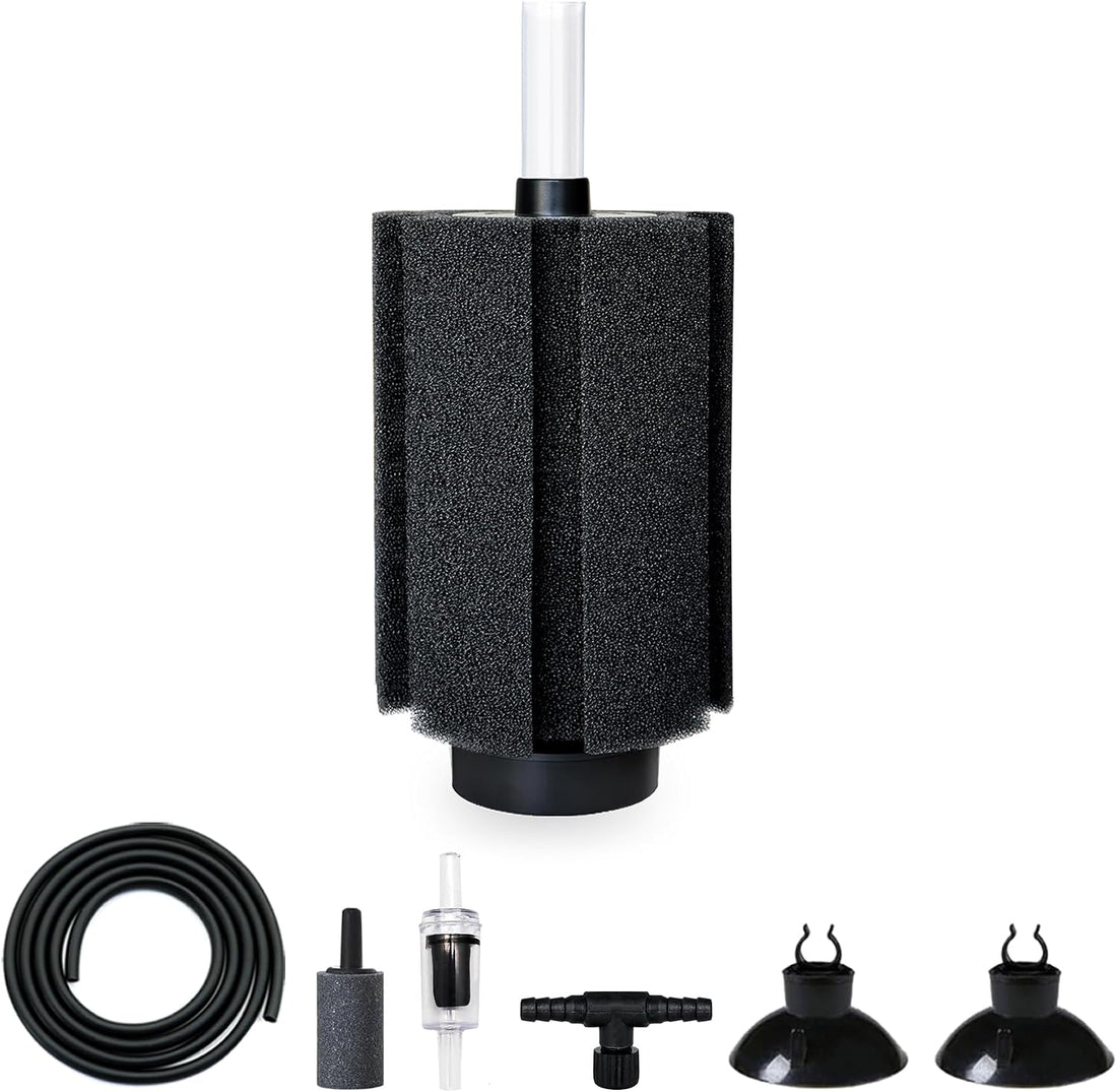 100-120 Gal Large Aquarium Sponge Filter with Air Stone and Ceramic