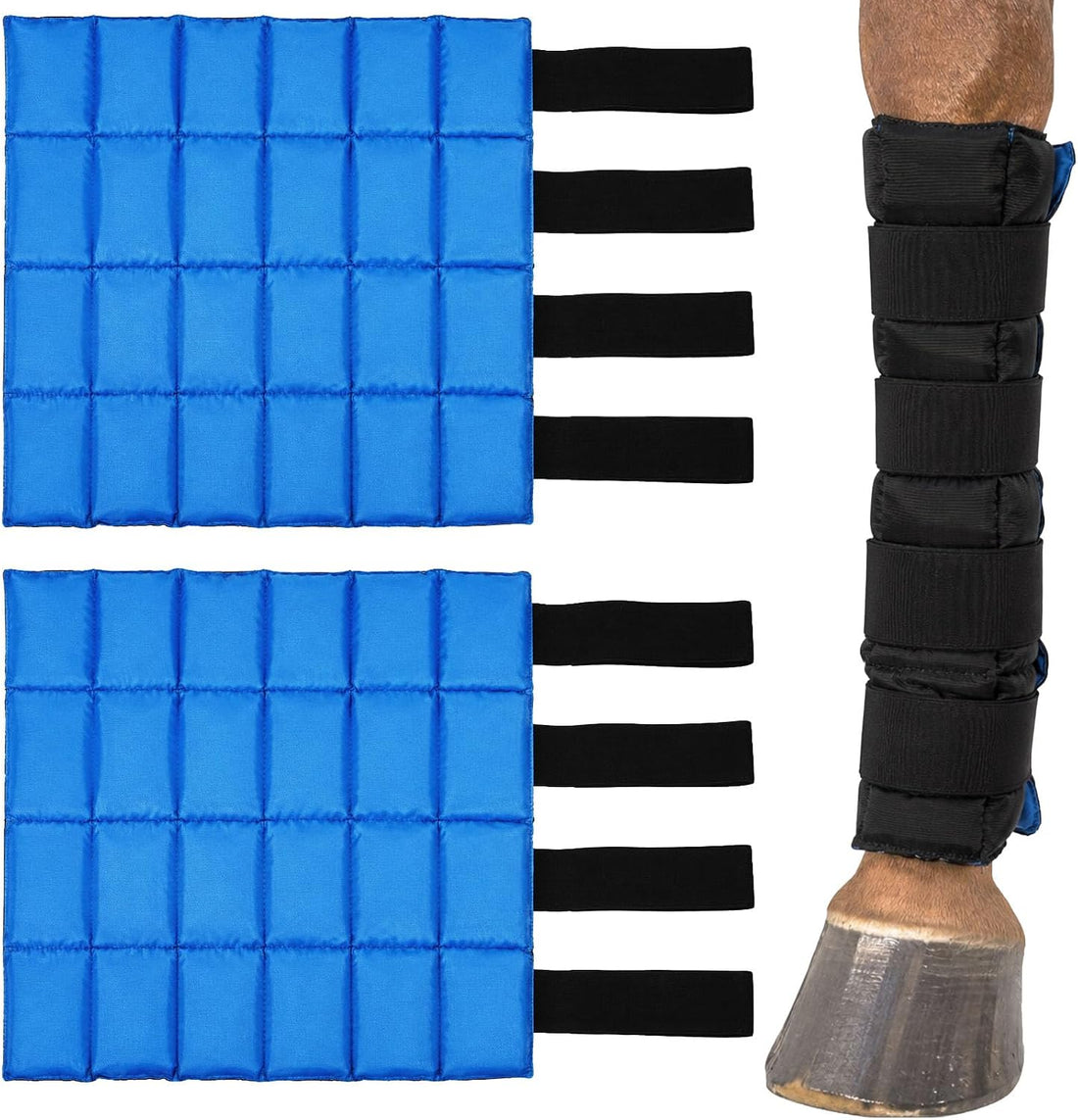 LOVIVO 2 Pack Reusable Gel Horse Ice Boots