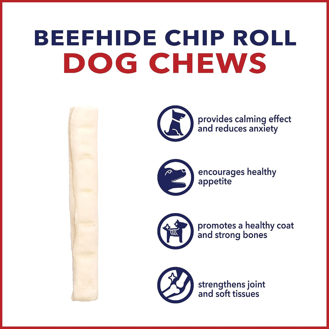 Pet Factory American Beefhide 5" Chip Rolls Dog Chew Treats