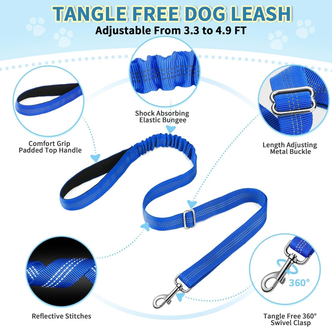 Lukovee Small Dog Harness and Leash Set, No Pull Soft Padded