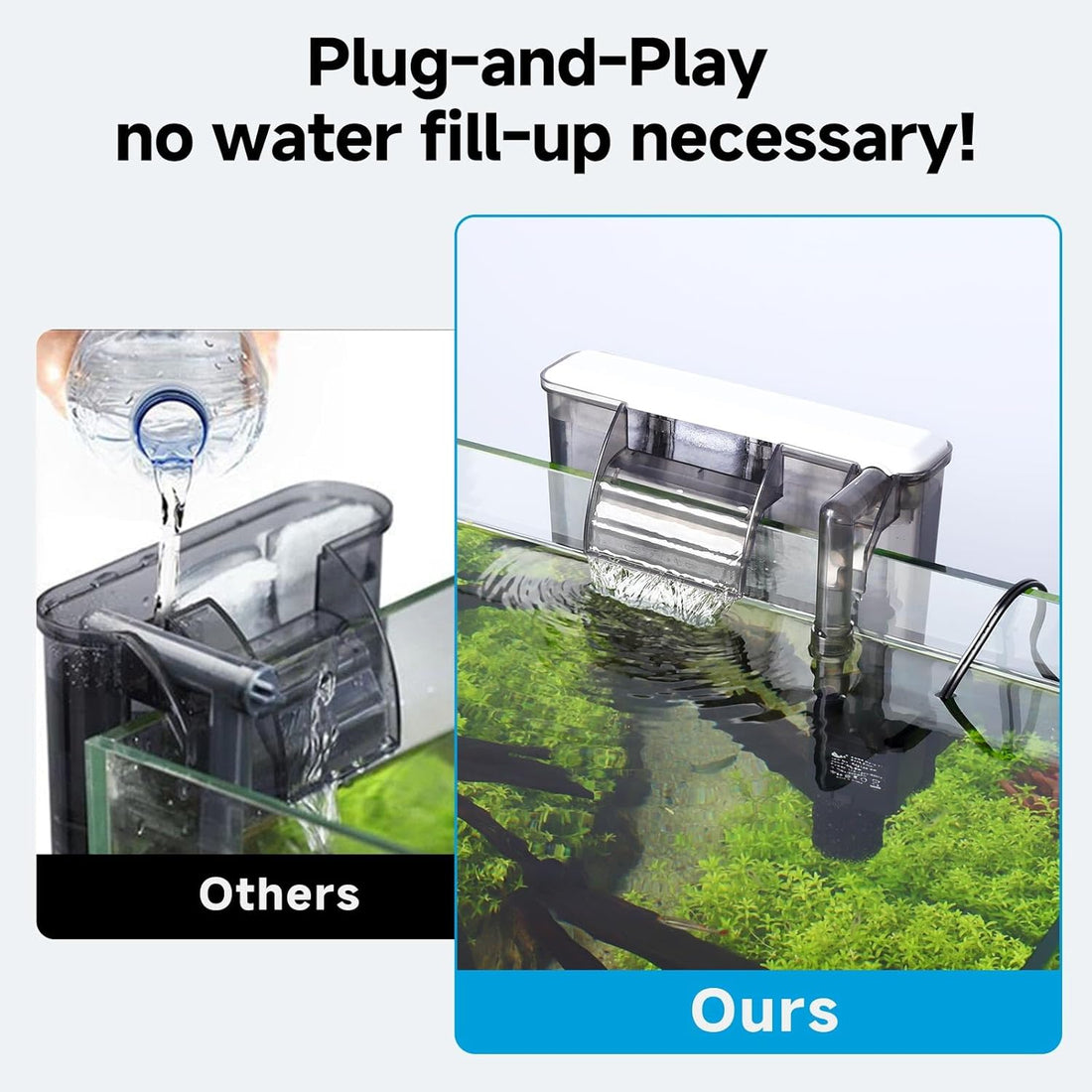 AQQA Quiet 20-30 Gallon Fish Tank Filters