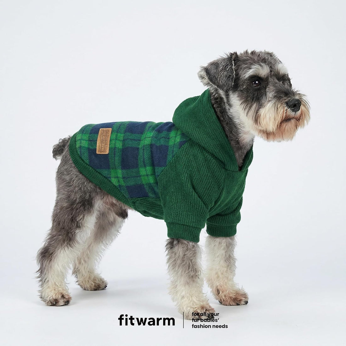 Fitwarm Tartan Plaid Dog Hoodie