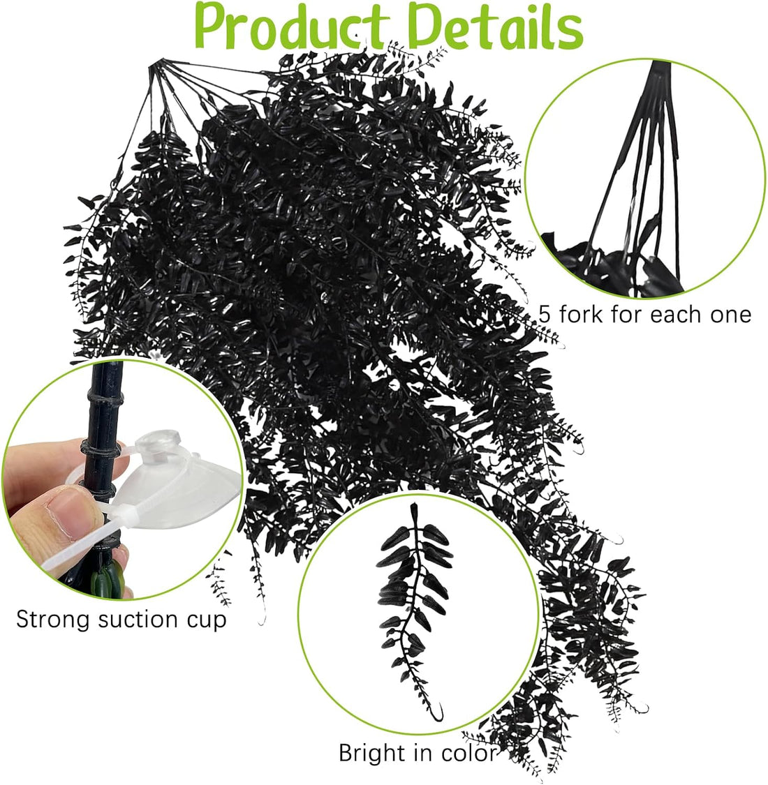 Hamiledyi Reptile Plants for Terrarium, Hanging Tank Greenery