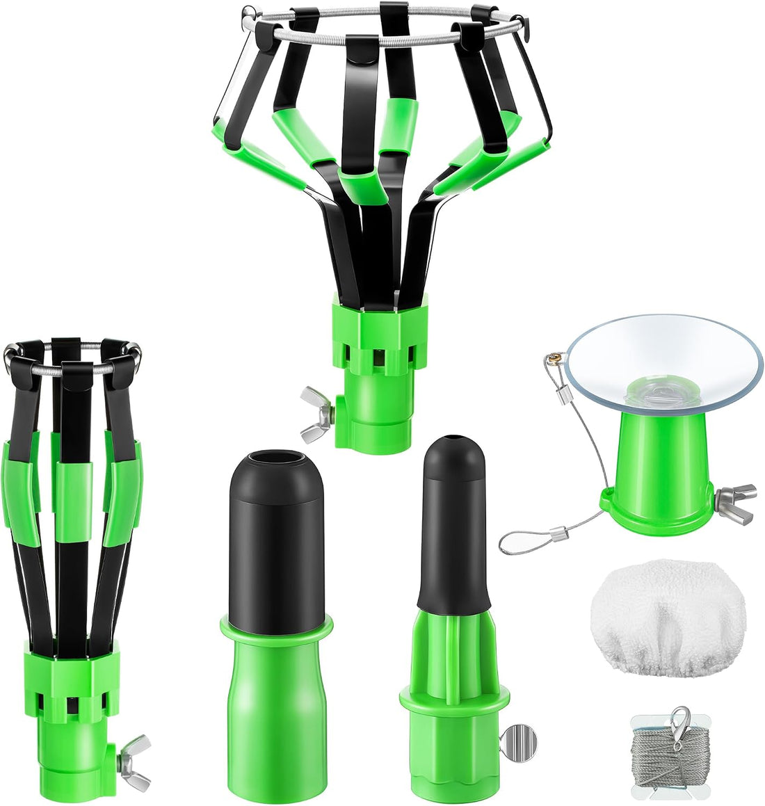 Dreyoo 4 Pcs Light Bulb Changer Set, Suction Cup & Cage Changer