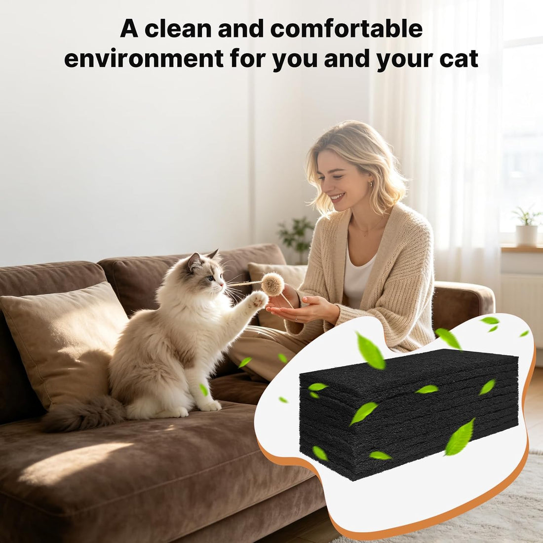 20 Pack 10cm Carbon Filters Compatible with Litter Robot 3