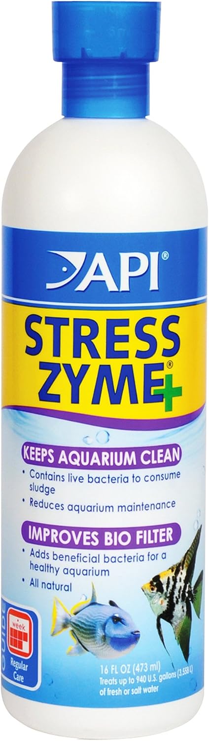 API STRESS ZYME Freshwater and Saltwater Aquarium Cleaning Solution