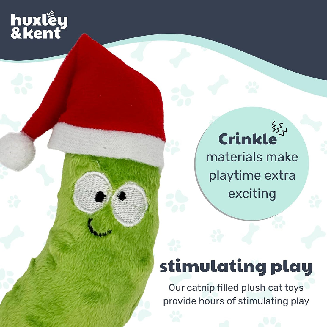 Huxley & Kent Plush Cat Toy - Holiday Interactive Catnip Toy for Cats