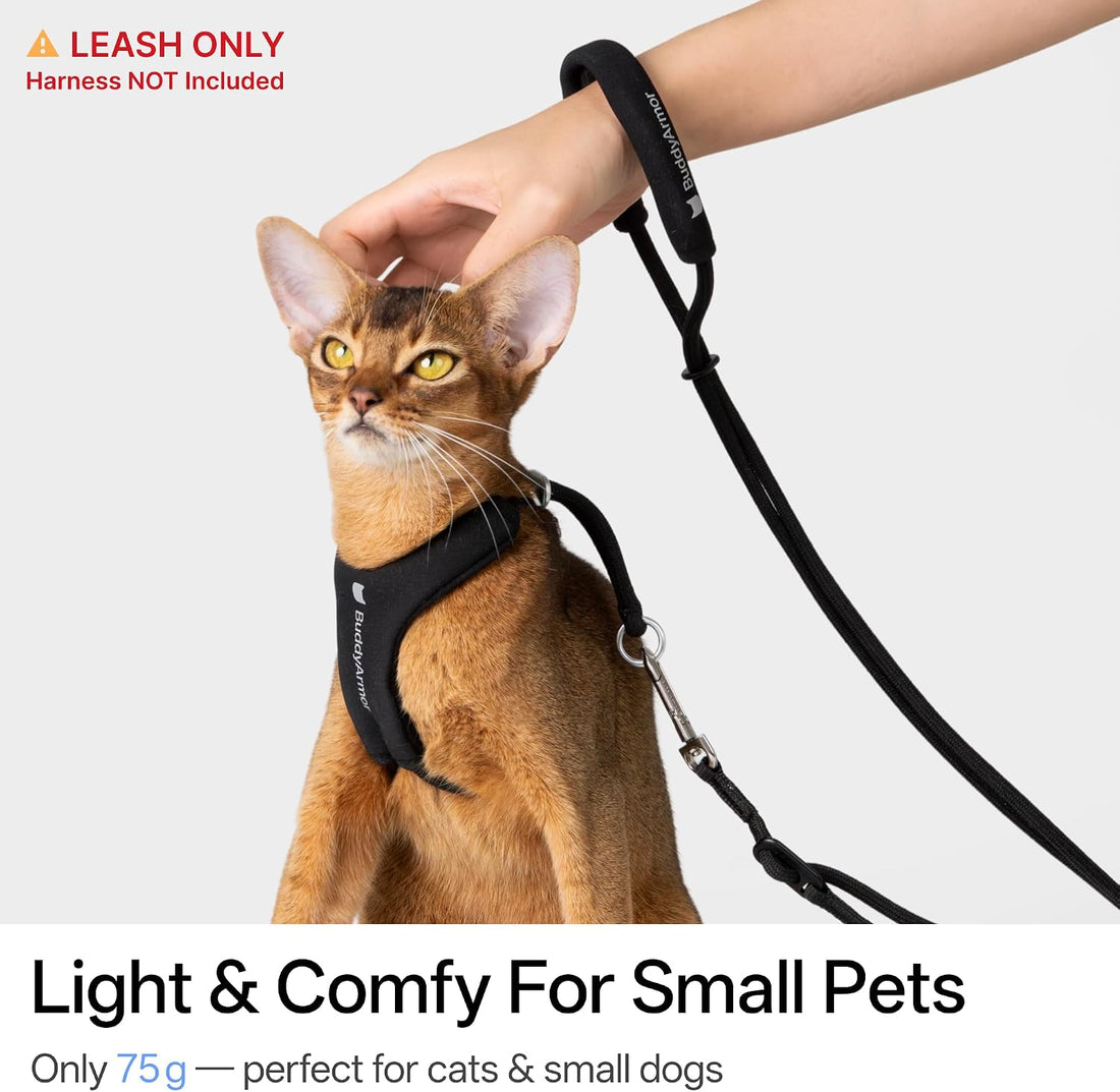 Hands Free Cat Leash Lightweight Adjustable Padded Handle