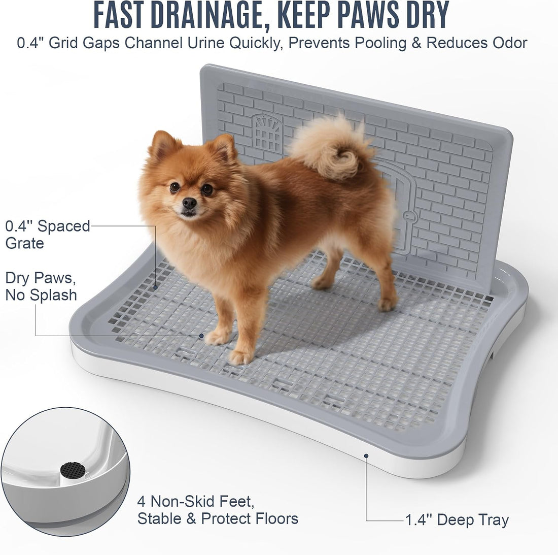 Pee Pad Holder for Dogs and Puppies, Dog Potty for Small Dogs