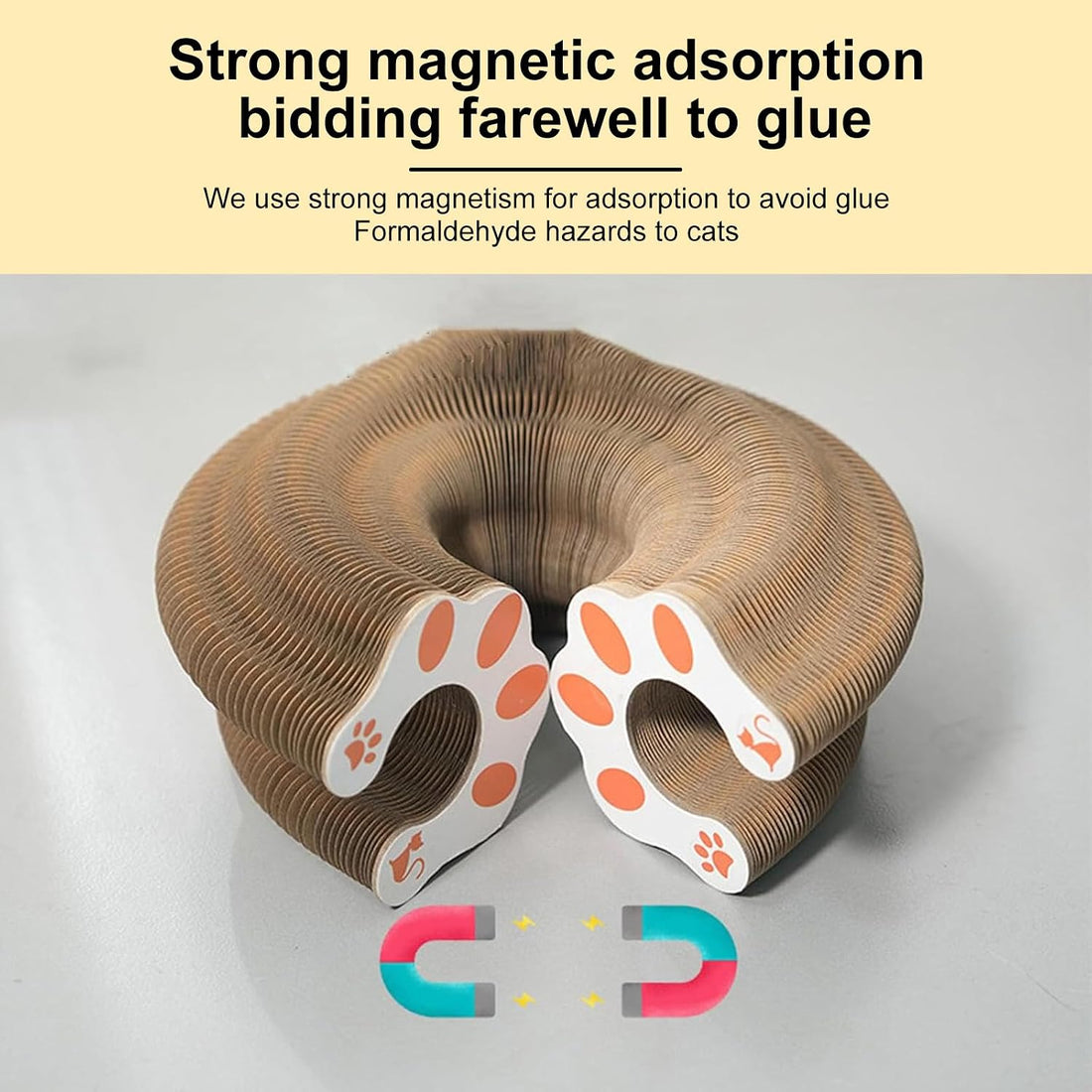 Kitty Curls Cat Toy,Cat Scratcher for Grinding Claw Cardboard Cat Toy