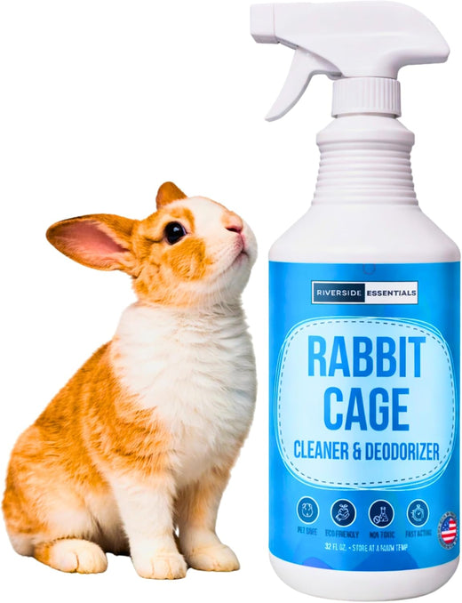 Rabbit Cage Odor Eliminator & Cleaner Spray, 32oz – Made in USA