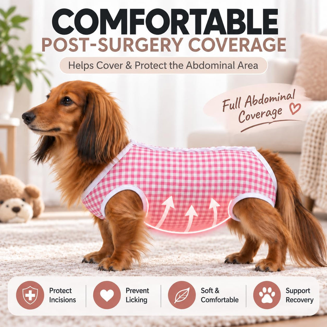 Kuoser Recovery Suit for Dogs After Surgery, E-Collar Alternative