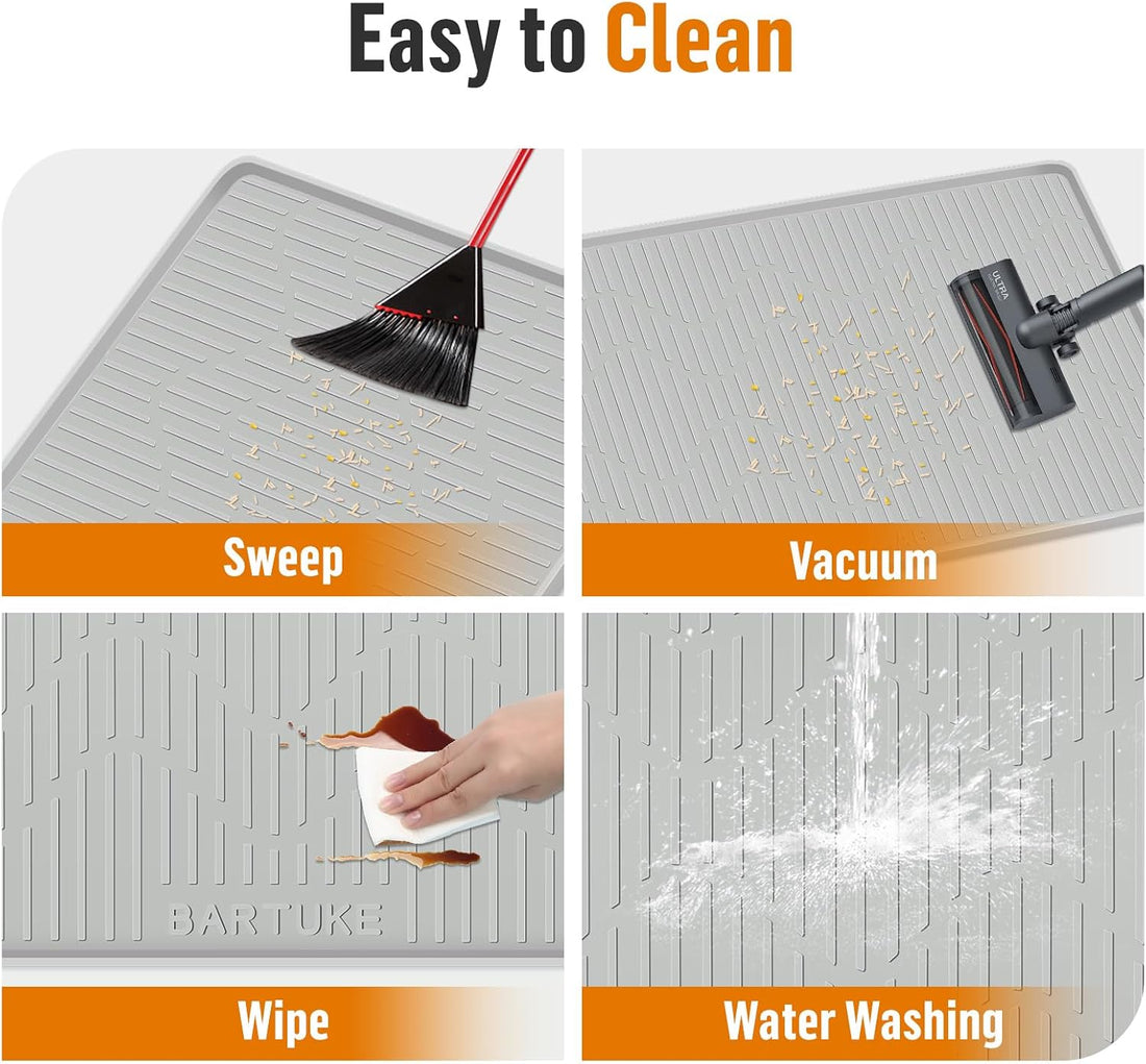 Silicone Cat Litter Box Mat 55"x 38" Extra Large Cat Rubber Mat