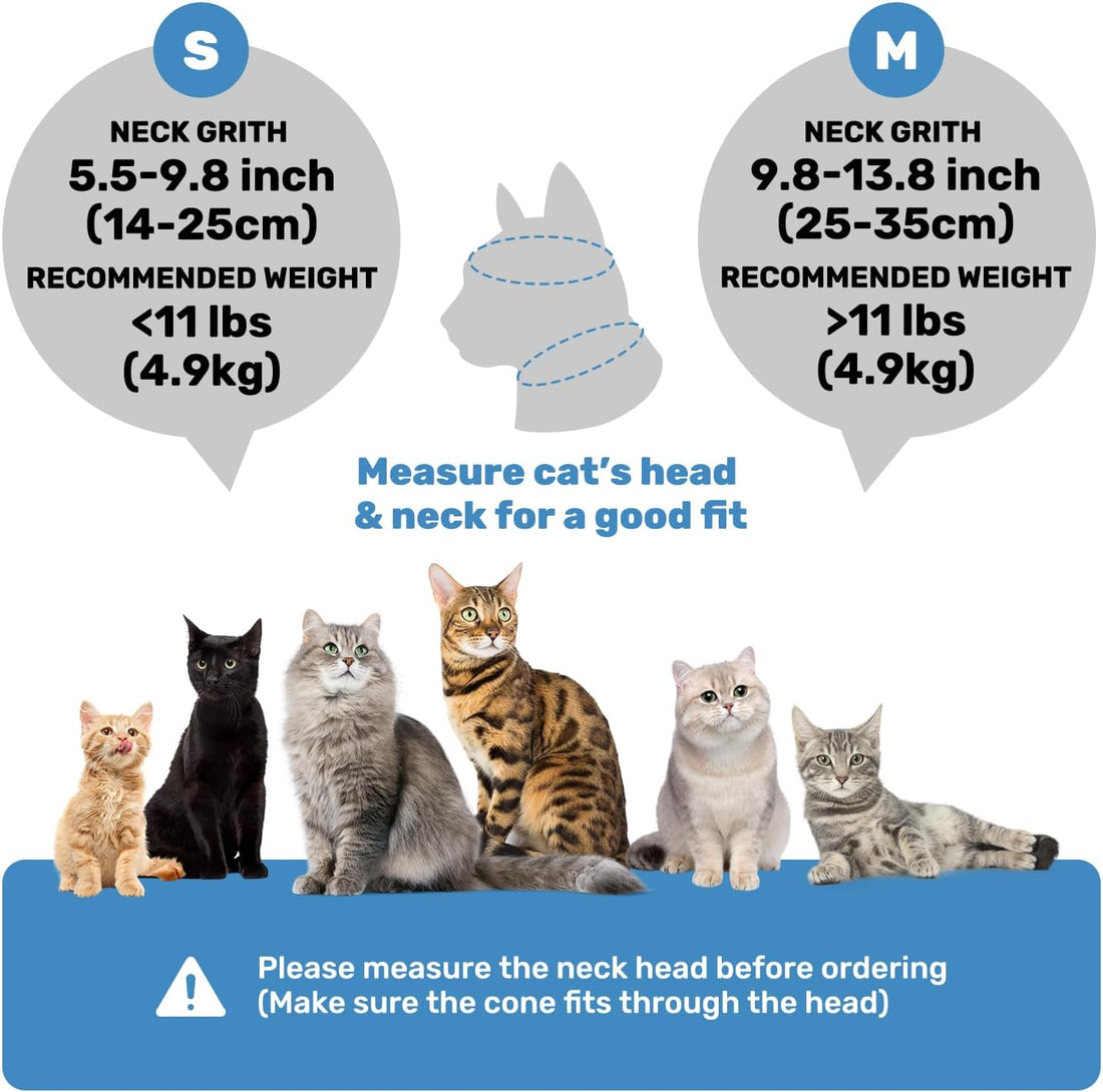 Cat Recovery Collar, Soft Adjustable Cat Cone Alternative