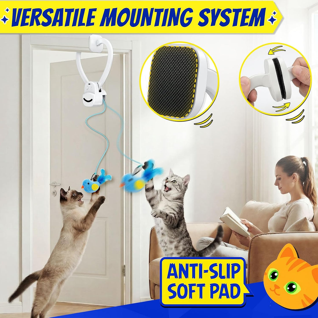 CATPICK Interactive Doorway Cat Toy