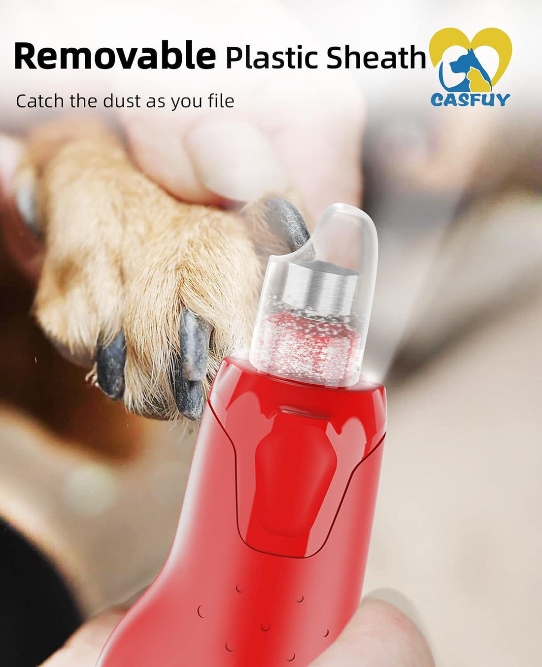 Casfuy Dog Nail Grinder Quiet