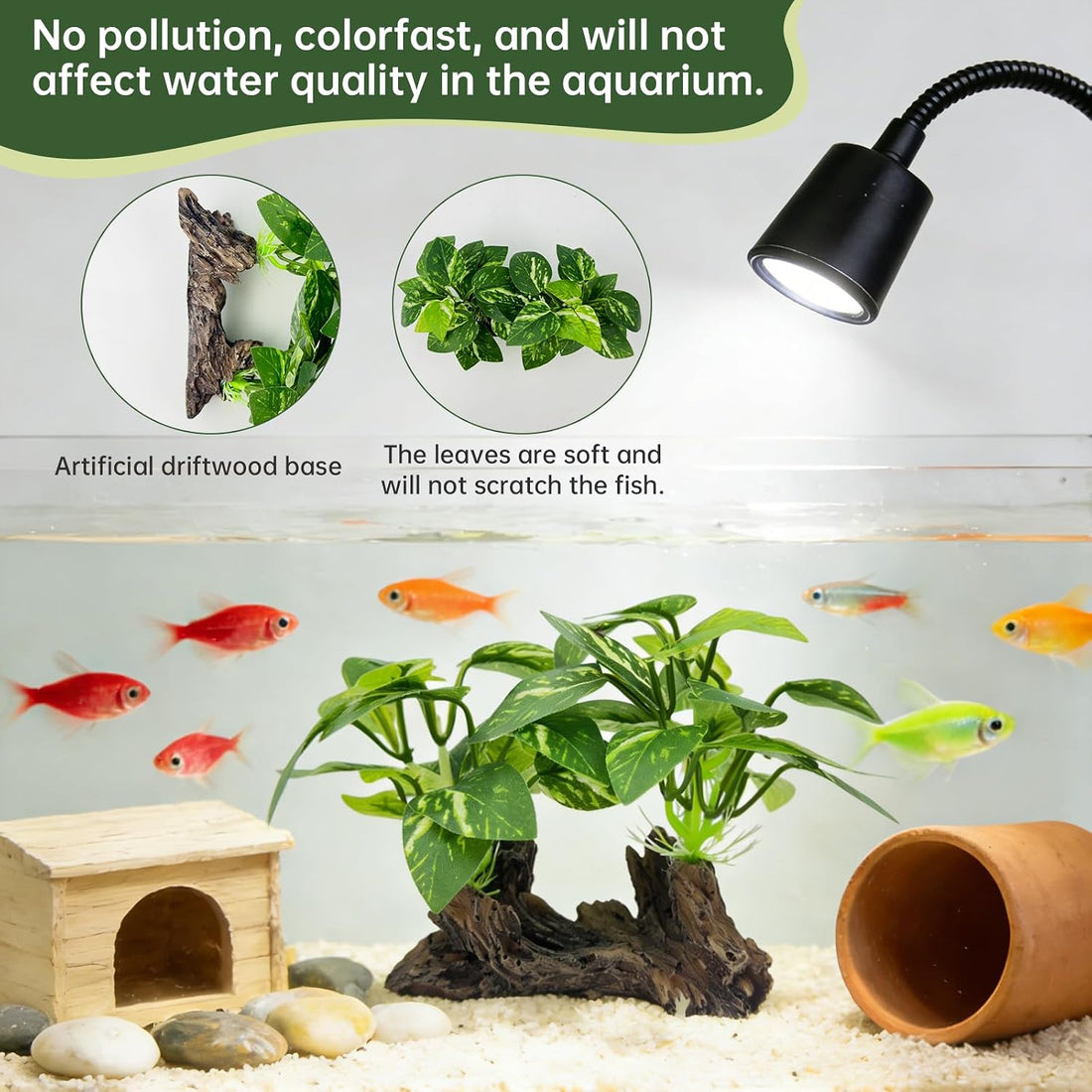 Fish Tank Decor, Aquarium Plants, Reptile Tank Accessories