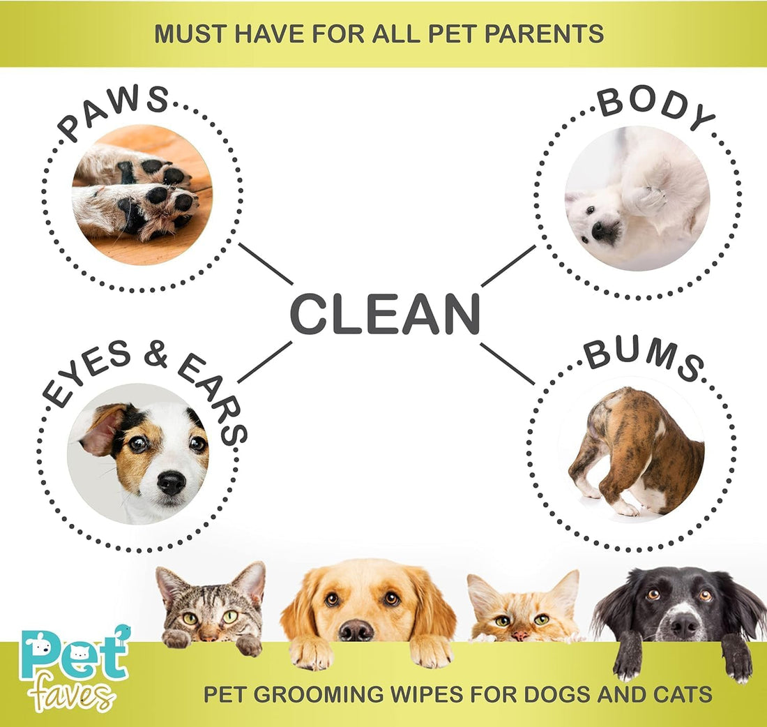 Pet Faves Dog Wipes for Cleaning and Deodorizing