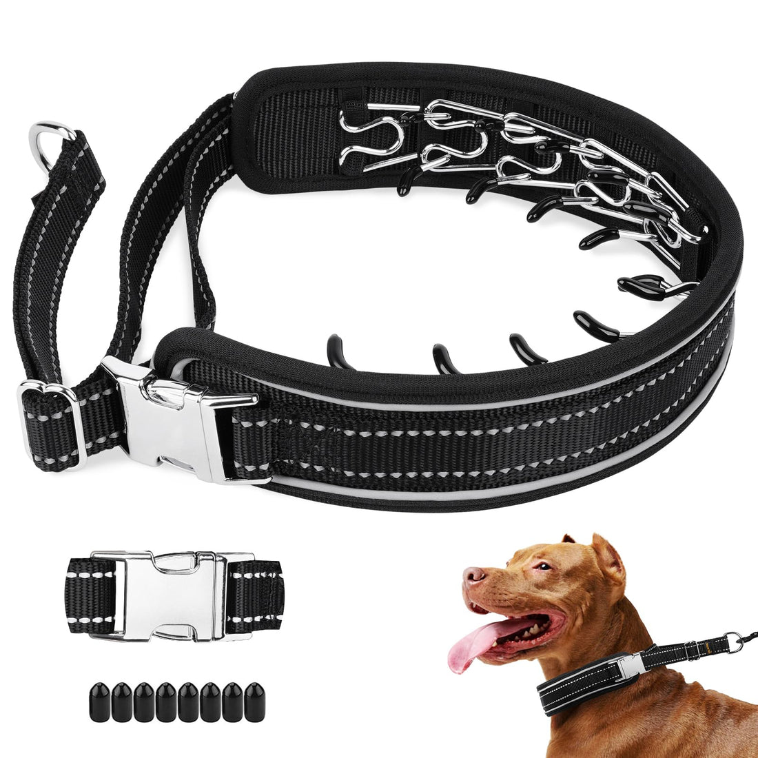 Mayerzon Prong Collar for Large Medium Dogs