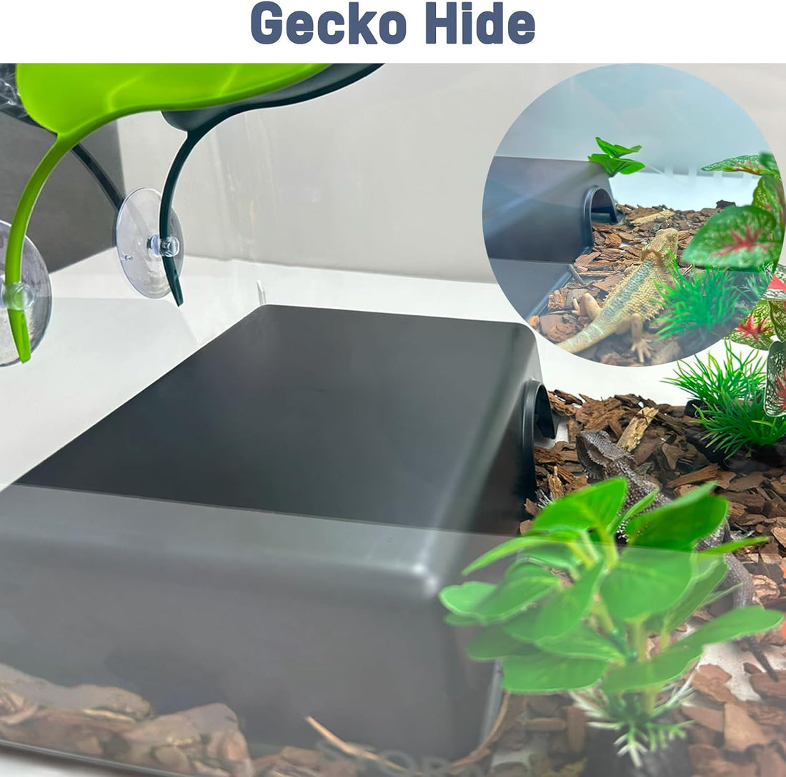 Reptile Hide Box, Snake & Gecko Hide, Large 9.45" x 6.89" x 2.17"