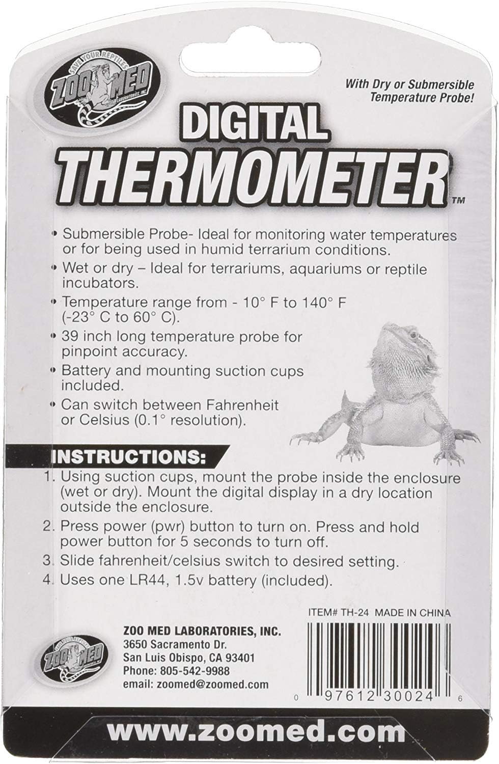 Digital Thermometer for Terrariums