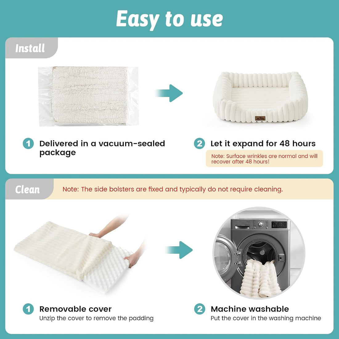 Orthopedic Dog Bed for Small Dogs & Cats