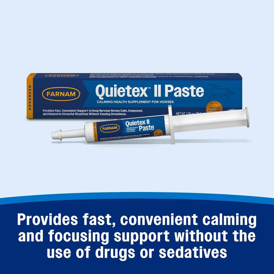 Farnam Quietex II Horse Calming Paste, 32.5 ml Syringe