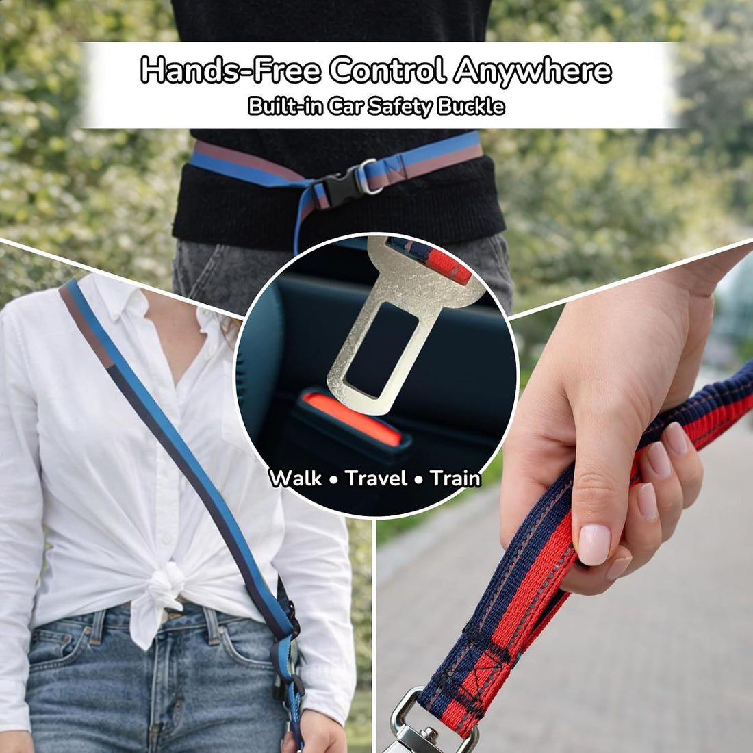 EVERKING Hands-Free Dog Leash with Waist Belt for Running & Walking