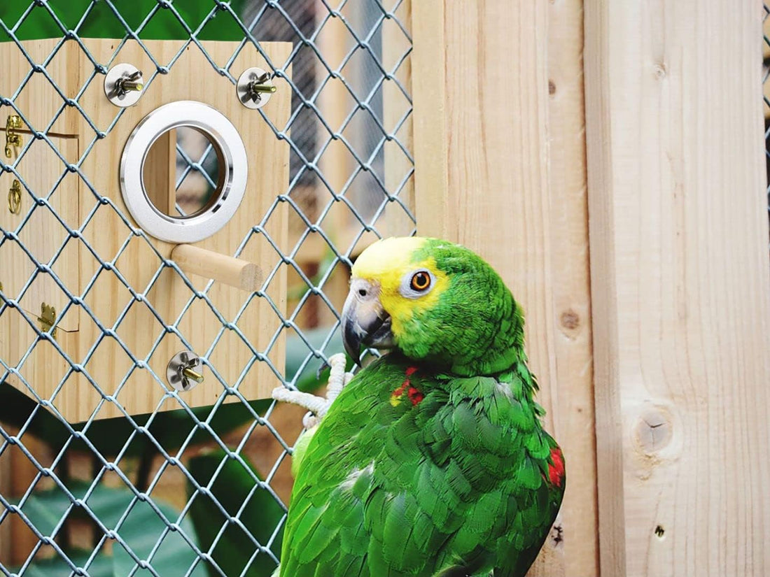CooShou Bird Nest Box Parakeet Breeding Nest Box Bird Nest House