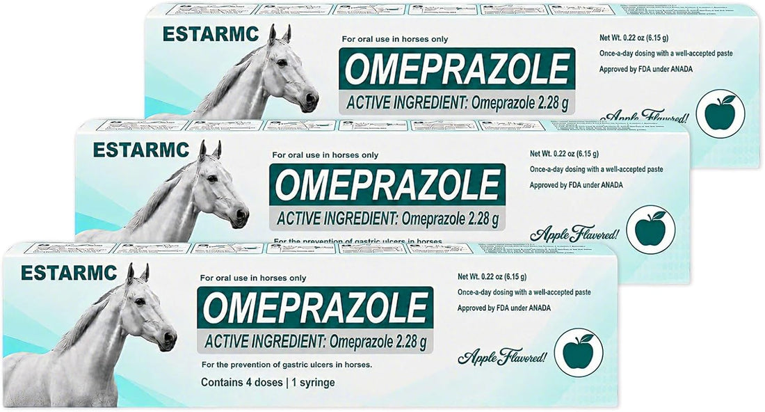 3 Pack Oral Paste Syringe for Horses,Apple Flavor